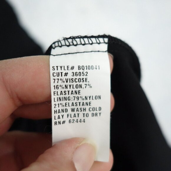 Nicole Miller Body Con Dress Womens Size 4 Black backless Sleeveless - Picture 8 of 13